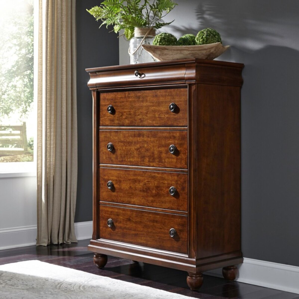 3c5e4dbfa42e205ba58e14c38b9df654 Rustic Traditions 5 Drawer Chest - Image 1