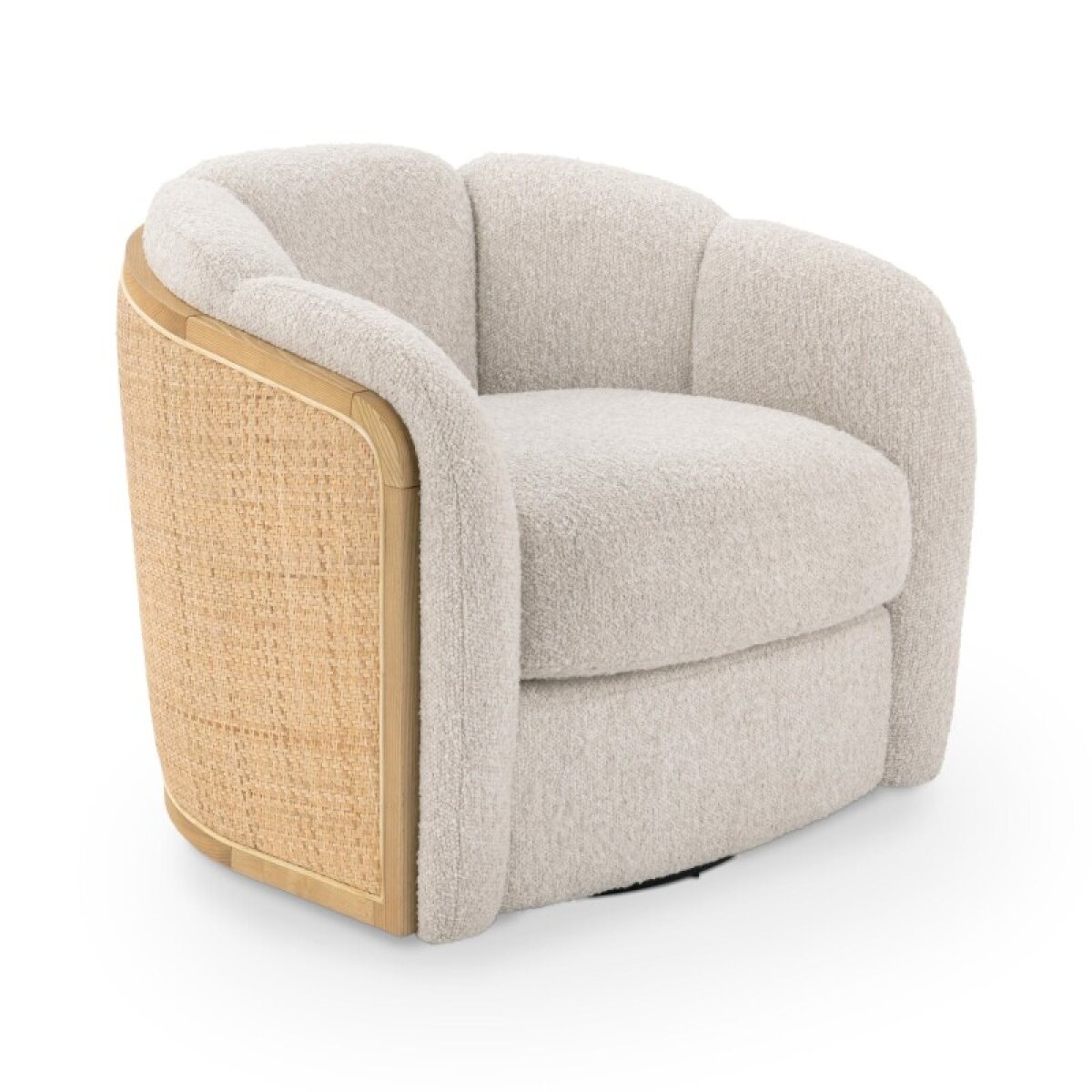 3d0889f6ff4c1635e3151946a44d7593 Daisy Upholstered Swivel Chair - Coastal Sand - Image 1