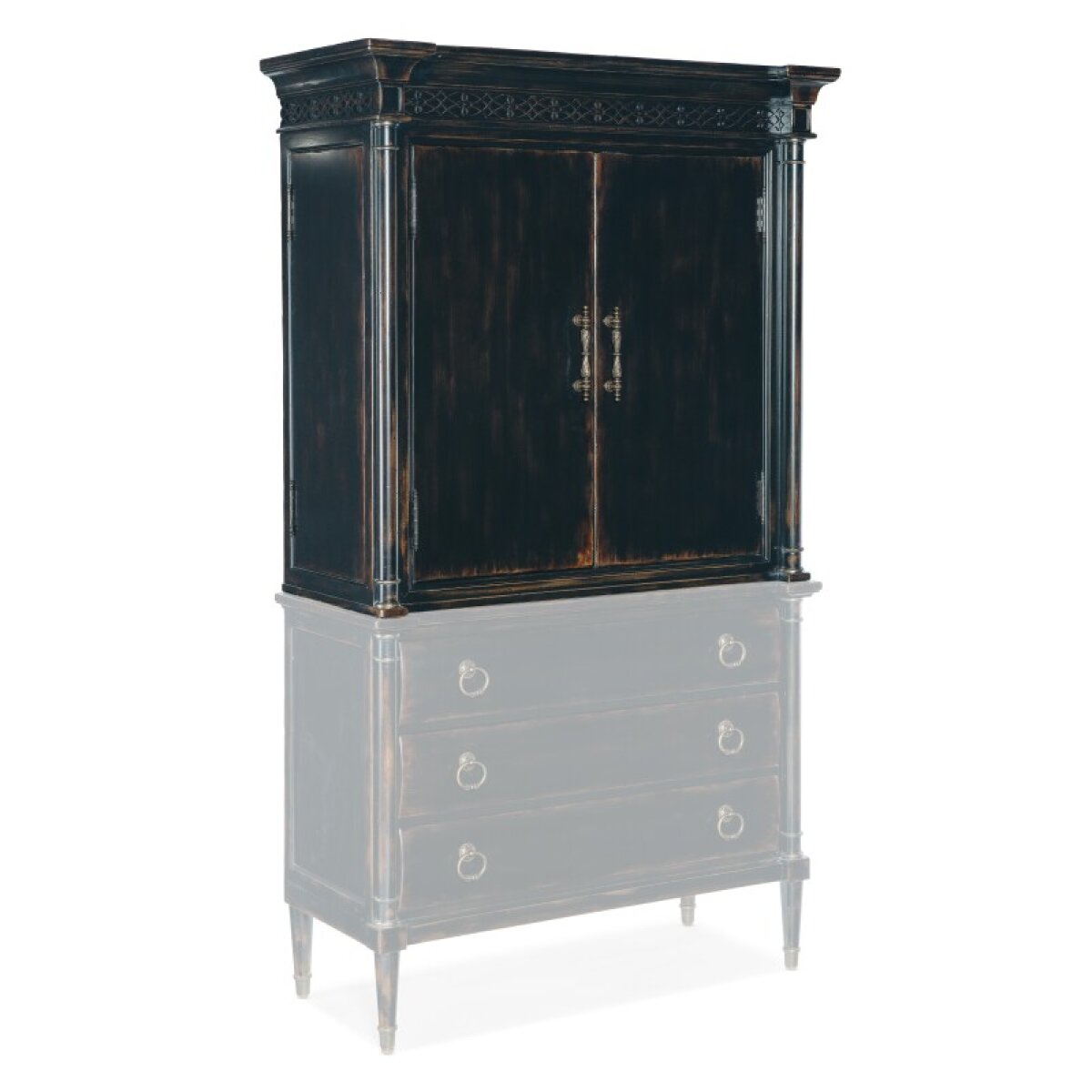 3d49ead137c664fbf9290af2465f7c89 Bedroom Charleston Jewelry Armoire Top - Image 1