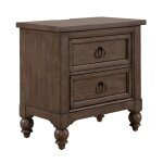 Americana Farmhouse Queen Sleigh Bed, Dresser & Mirror, Night Stand - Image 4