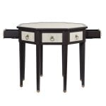 Dann Foley Lifestylecenter Tableivory Faux Shagreen And Black Veneer Finish - Image 9