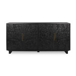 Albero Solid Wood 4dr Buffet - Black - Image 3