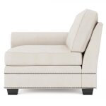 Grandview Leather Left Arm Chair Without Pillows - Image 6