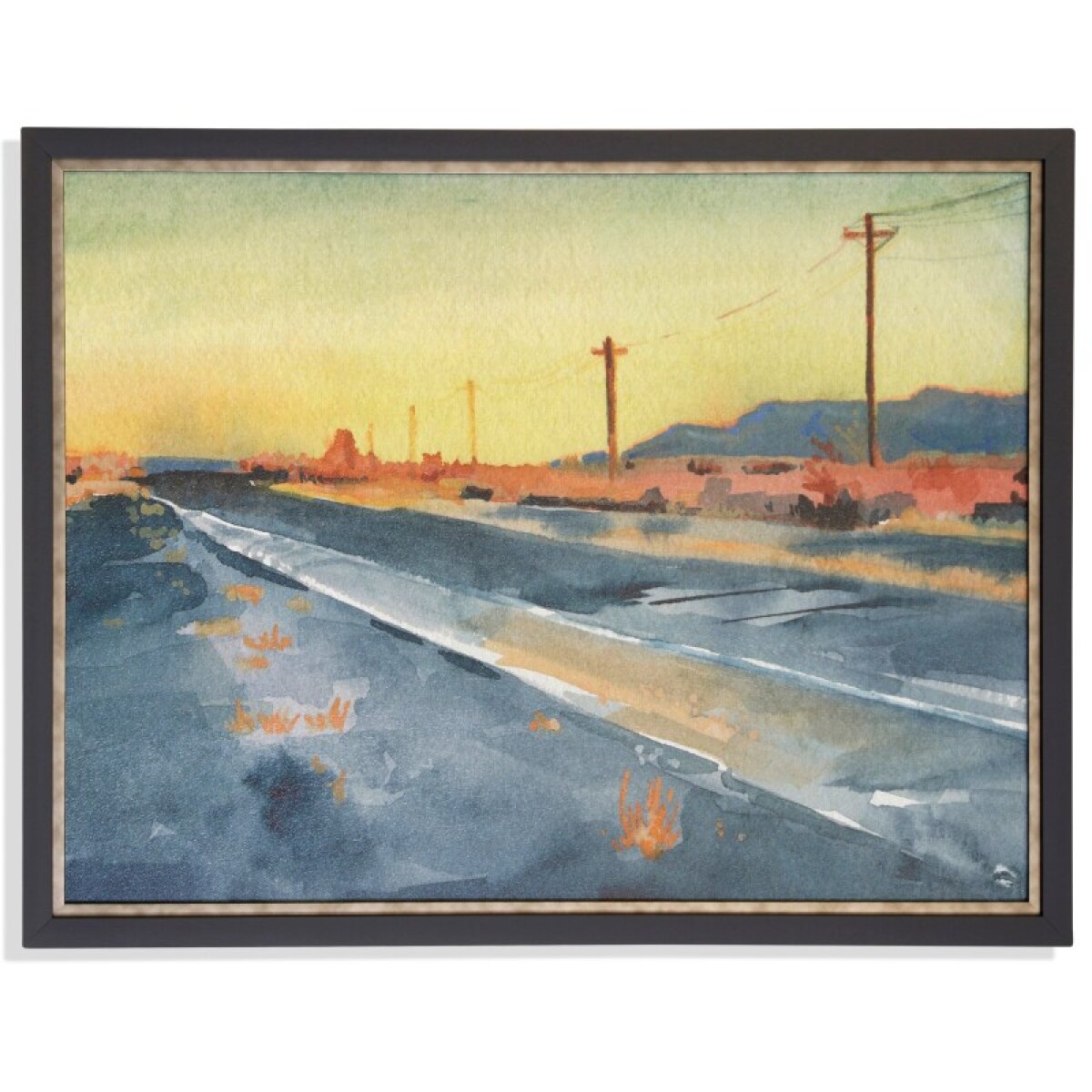 3e659cb81c79208742ac0ca03ce69c88 Deserted Highwaytextured Framed Print - Image 1