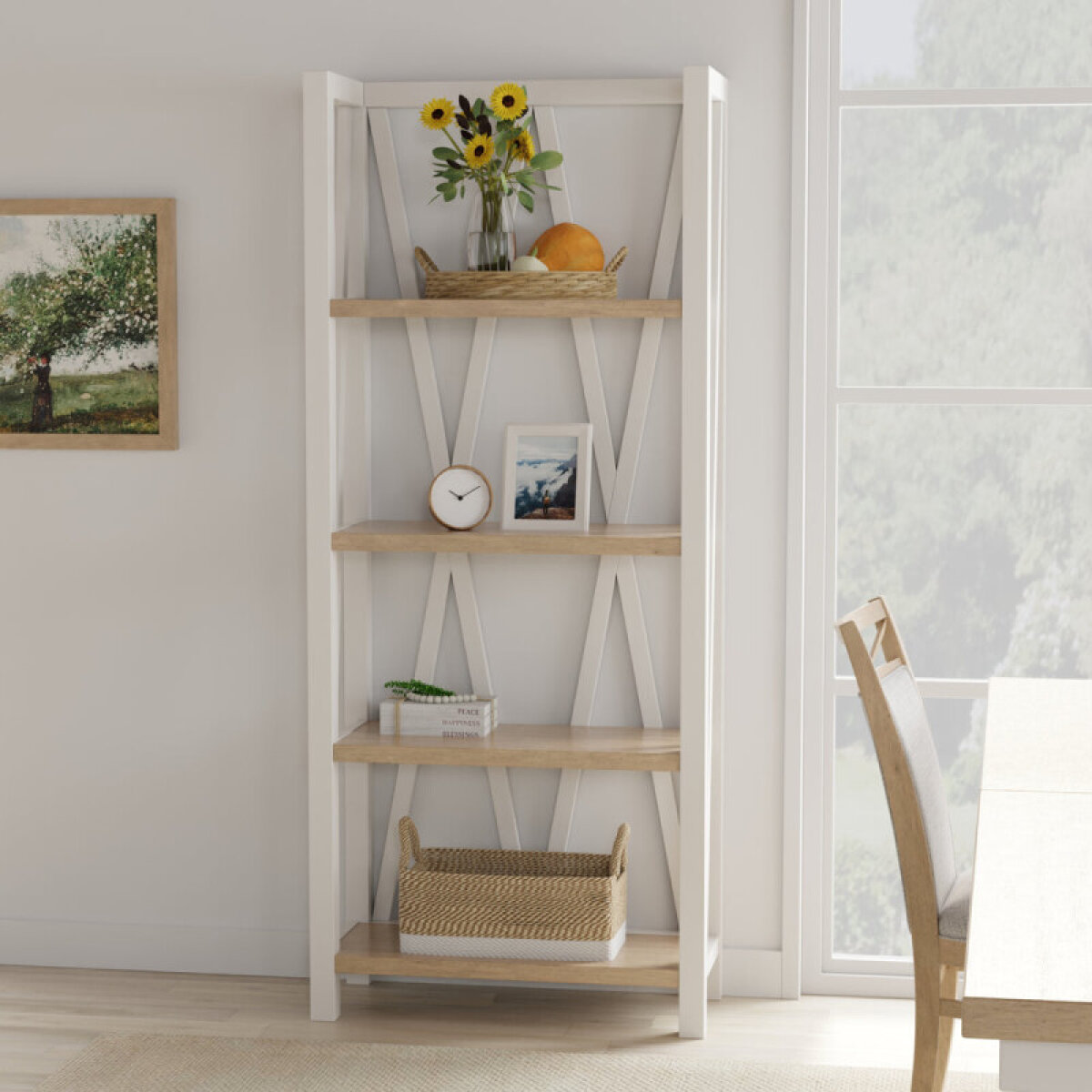 3ef5e0ed55d1d5585a2a807f8eb558d8 Americana Modern - Cotton Etagere Bookcase - Image 1
