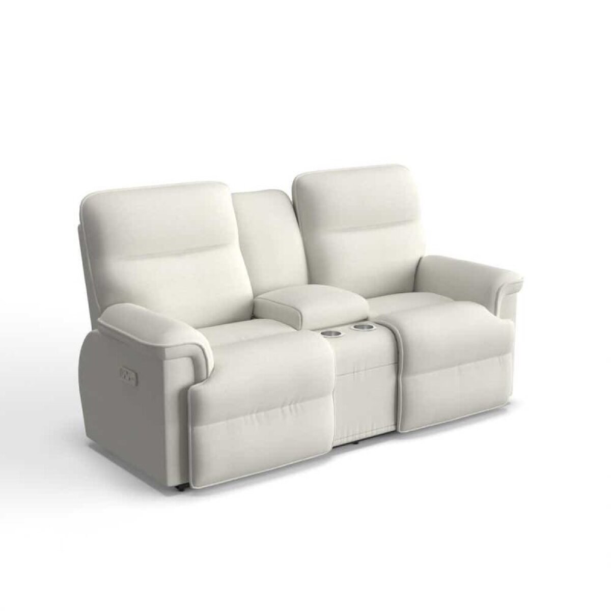 3f40be59684bce8bf334310c98777708 Jay Power Reclining Loveseat W/ Headrest, Lumbar & Console - Image 1