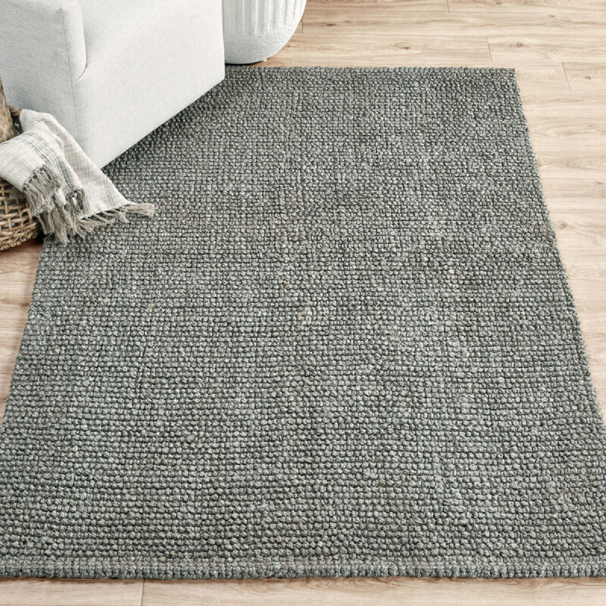 3f88c780c850010a248499eb55924f9e Chunky Loop Rug - Blue Charcoal / 5'x8' / Rug - Image 1