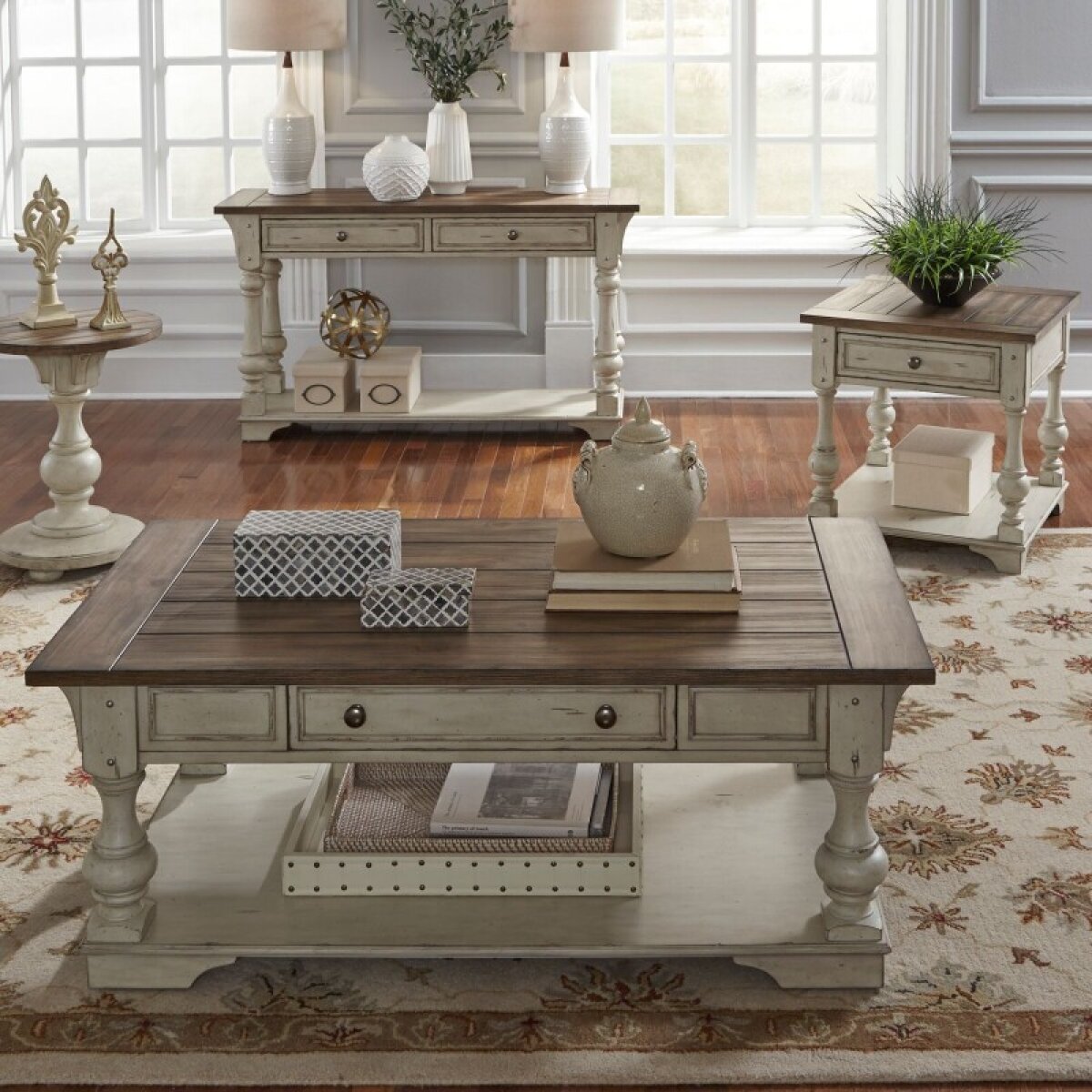 3f9d4fb3760df990fd93c1d8698df00b Morgan Creek 3 Piece Set (1-Cocktail 2-End Tables) - Image 1
