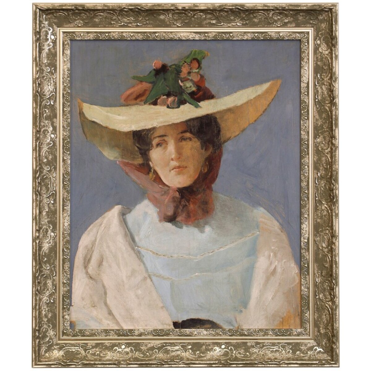 3fcd3ad4201baef3ce67c813b22ada09 Lady With Hat Dann Foley Lifestyle Framed Canvas - Image 1