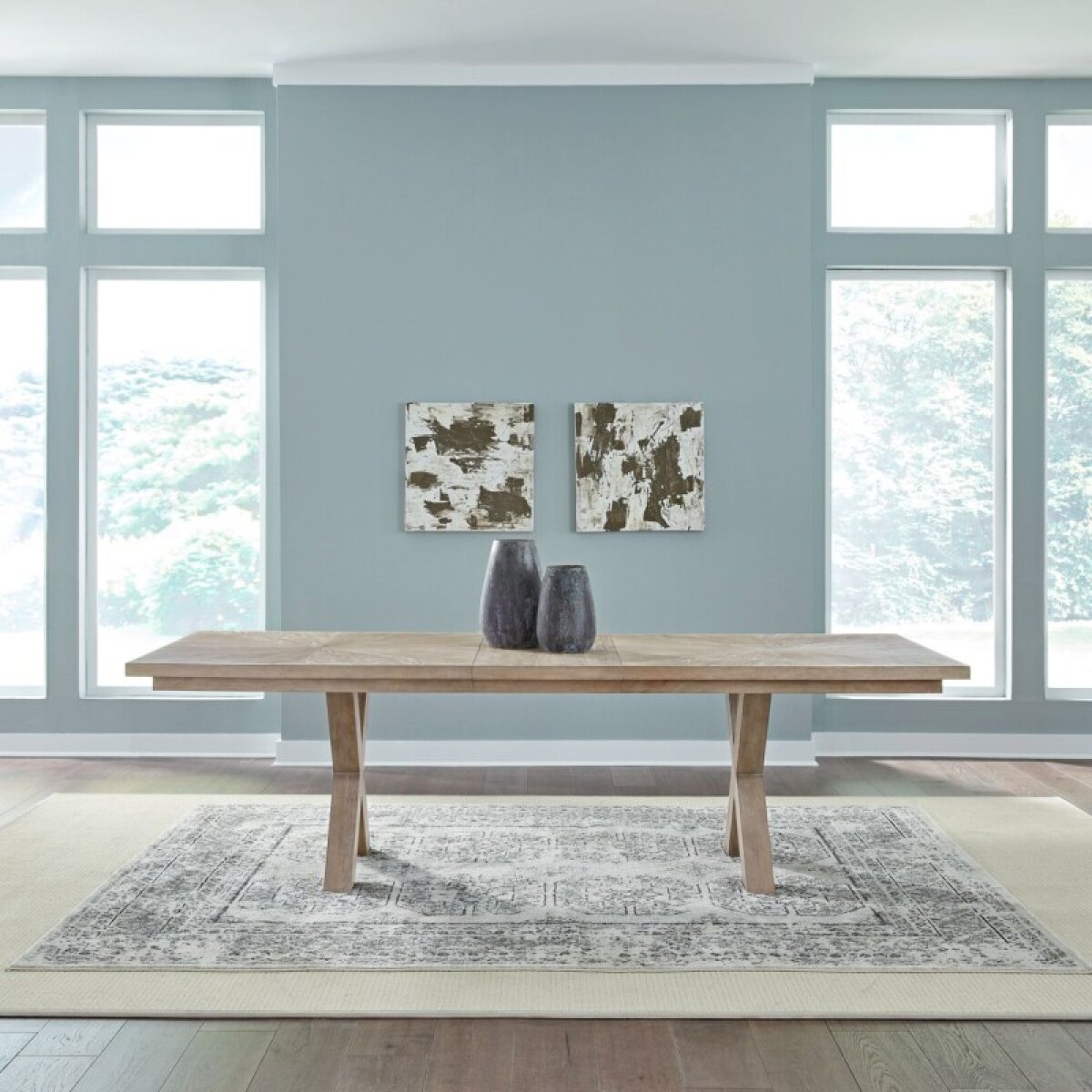 3fd1c39c7fdb3fbb03a13b8ecda16b96 Brentwood Double Pedestal Table Set - Image 1