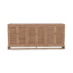 Jolen Solid Wood 6dr Buffet - Distressed Brown - Image 3