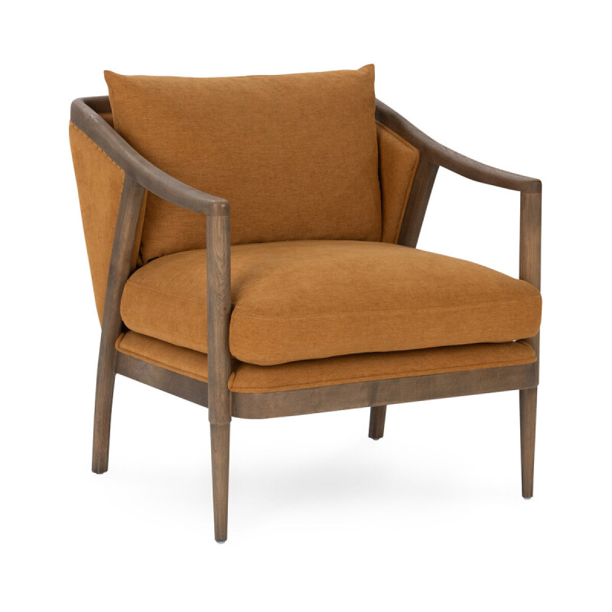 4062d99c76bf6b6eec1a45d5a021f255 Scarlett Upholstered Accent Chair - Burnt Orange - Image 1