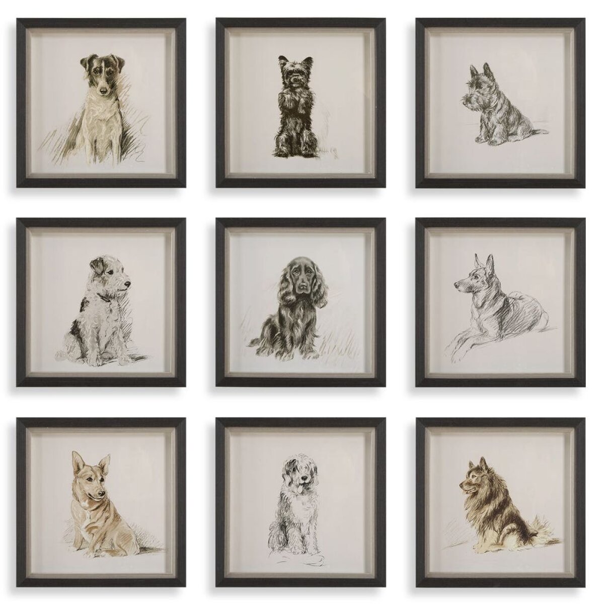 40b4e6f2bcc2d194aeaa9d1b3e9c05c6 Loyal Companion Framed Prints, S/9 - Image 1