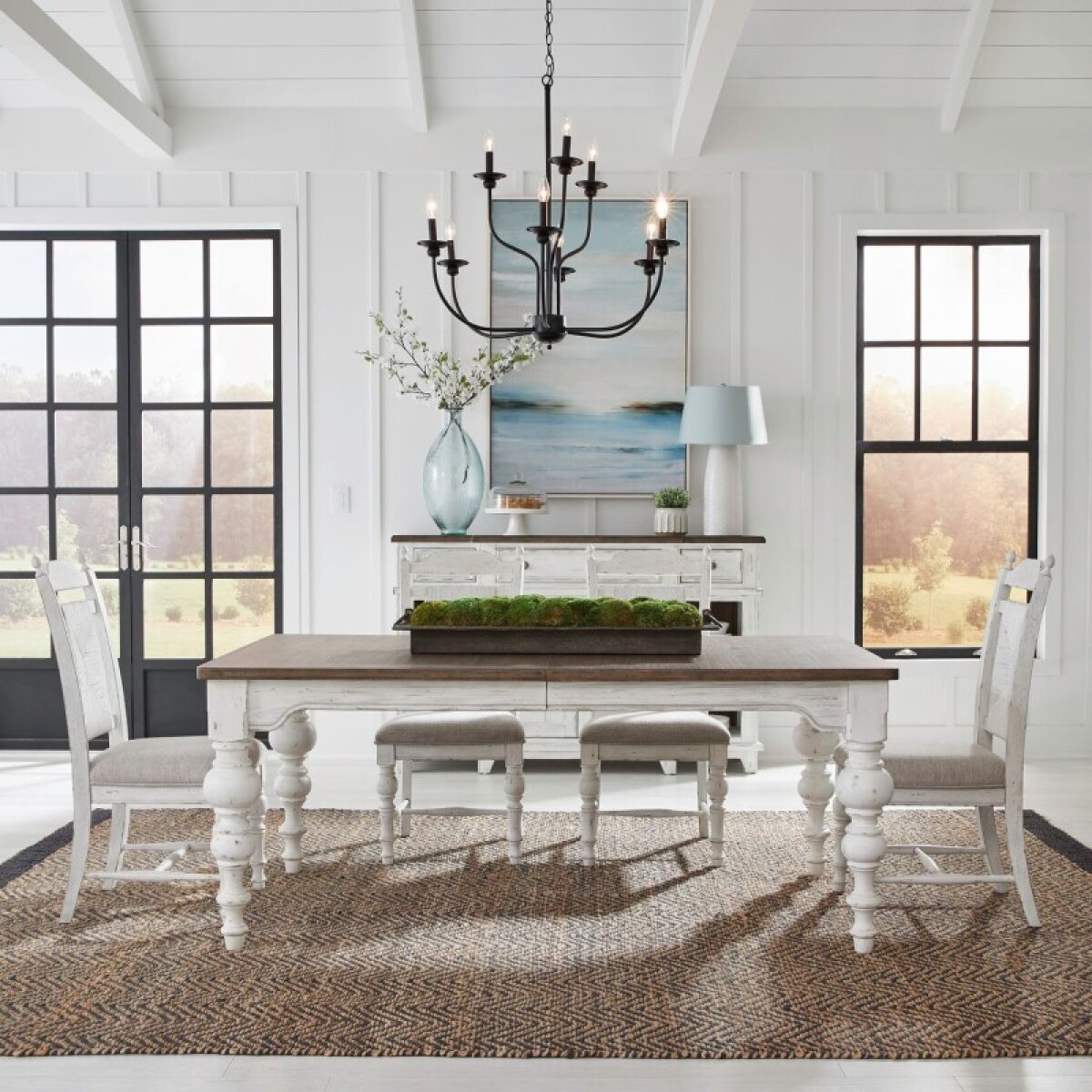 40d533b5b022e62557dd5a61b090d061 River Place 5 Piece Rectangular Table Set - Image 1