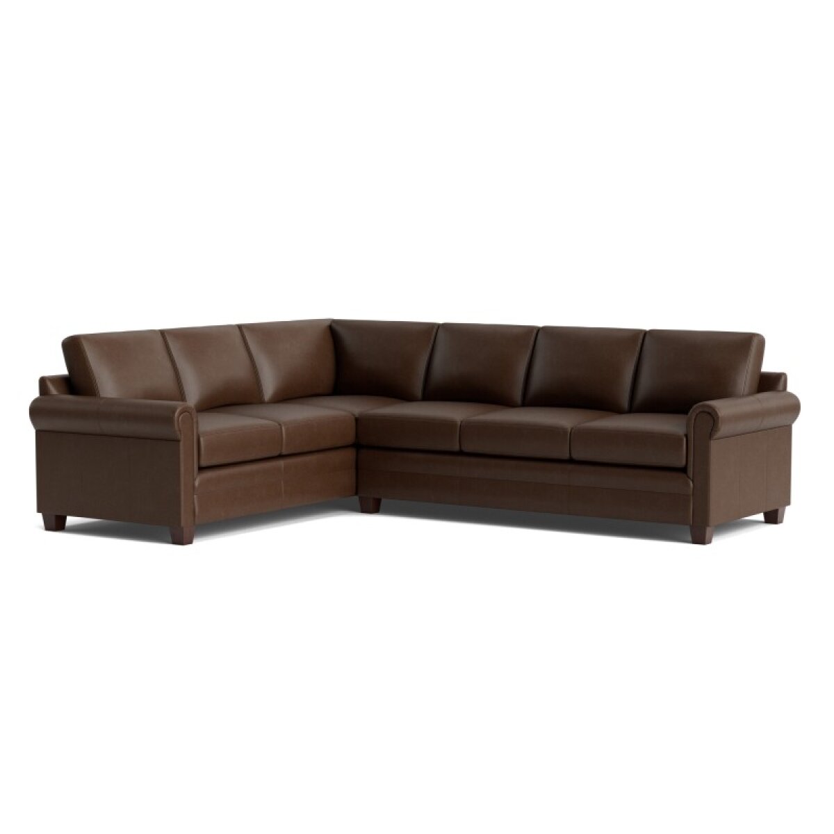 40f2a22641c5c0564e52590f44b5dcd5 Carolina Leather Panel Arm L-Shaped Sectional - Image 1