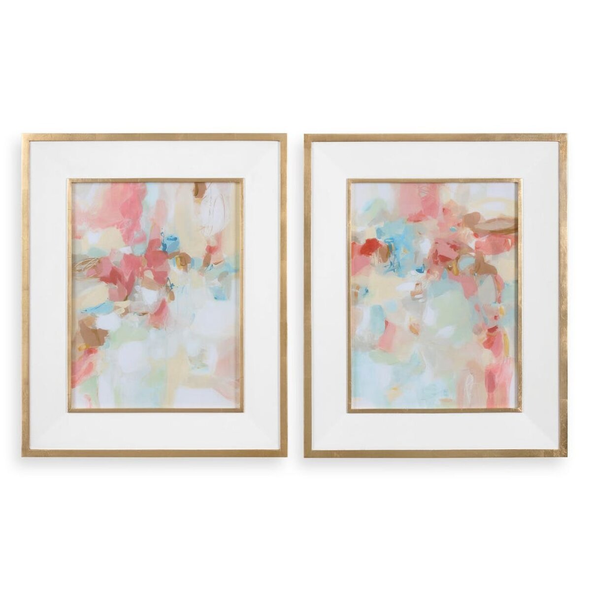 410473ff9cd6b6b23595c93dee1b85af A Touch Of Blush And Rosewood Fences Framed Prints, S/2 - Image 1