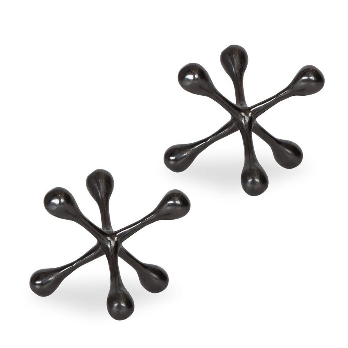 41091a37f2231ec77d0f939b1b382f10 Harlan Objects, Black Nickel, S/2 - Image 1