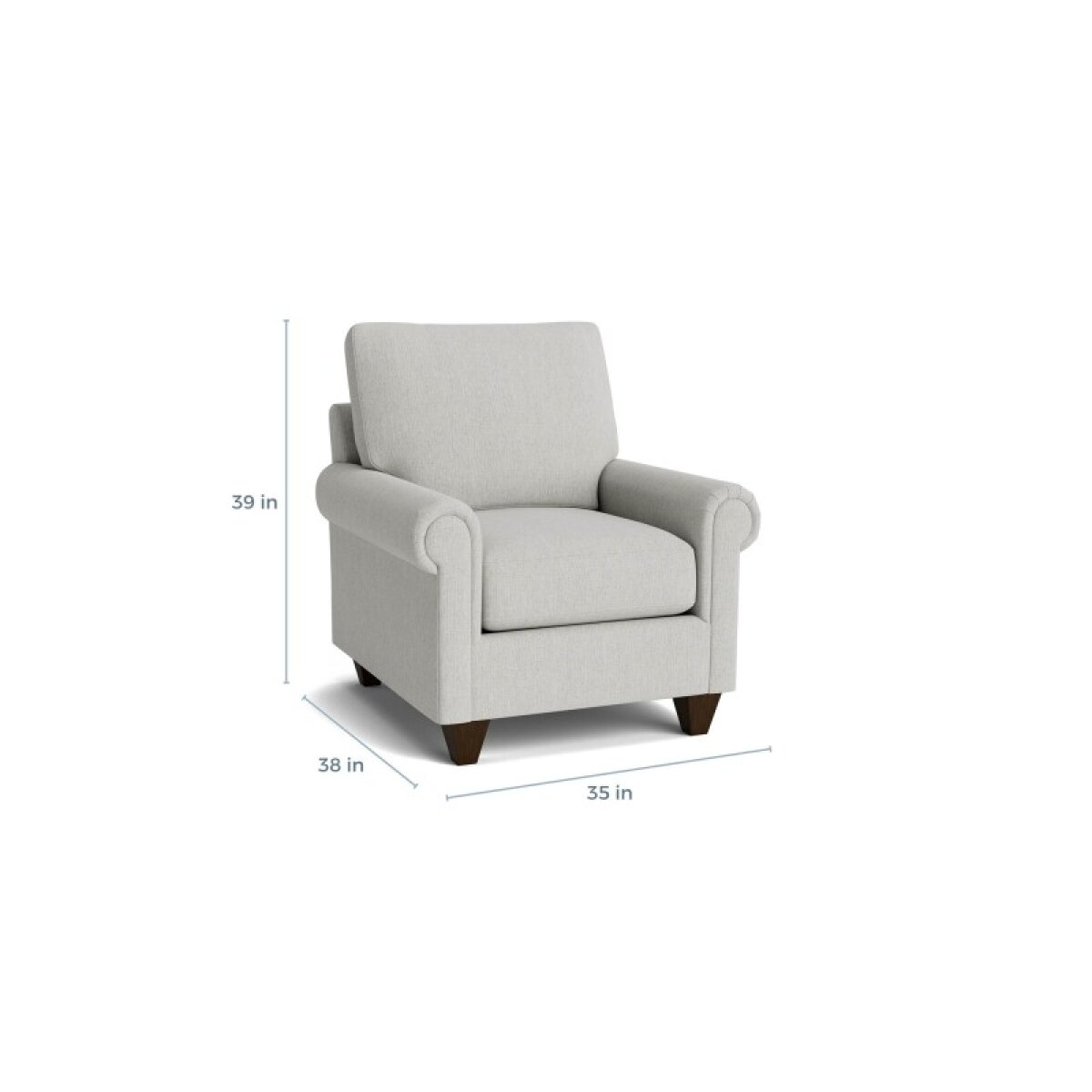 411a4cb6ab34947a152d7c78a601c9b9 True Custom™ True CustomĀ® Panel Arm Accent Chair - Image 1
