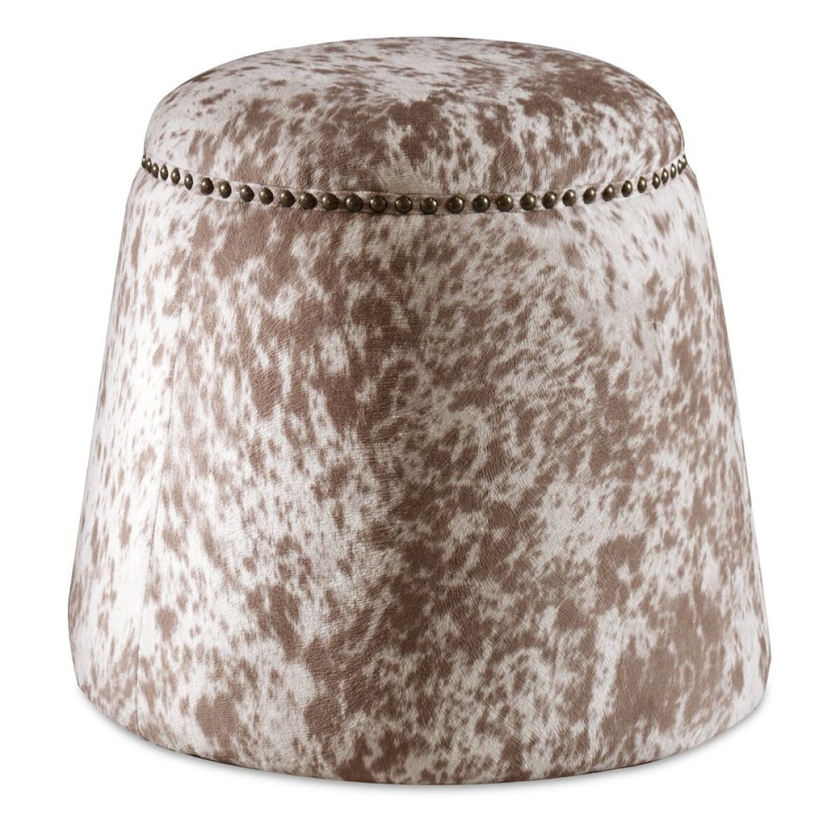 4132993d36181707ec80a12e4f0eb3b3 Gumdrop Ottoman, Cow Hide - Image 1