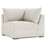 Helena Fabric Corner Chair Without Pillows Wood Foot - Image 4