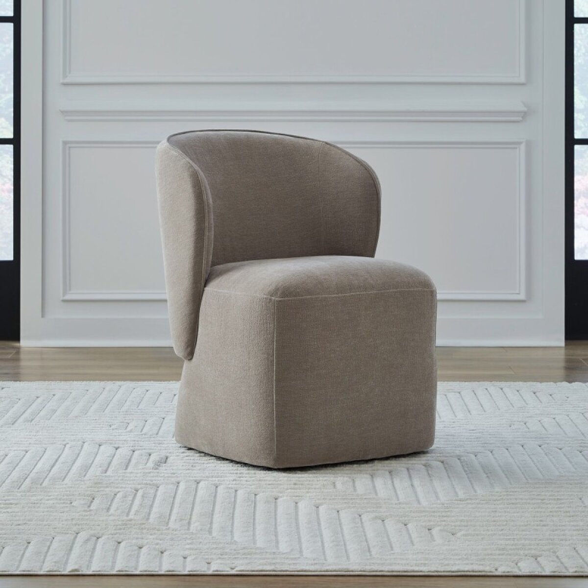 41639854a652d5653ec15bc43ee59af5 Accent Dining Chair w/ Casters - Truffle - Image 1