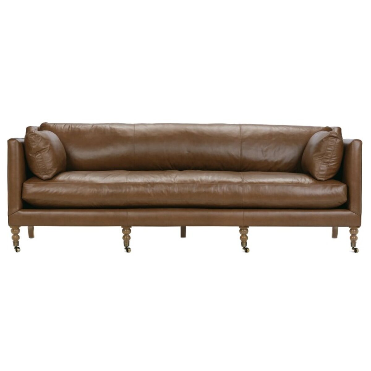 419632d3885b811ee1480dea1d82e595 Madeline Leather Sofa MADELINE-L-033-PA Brown - Image 1