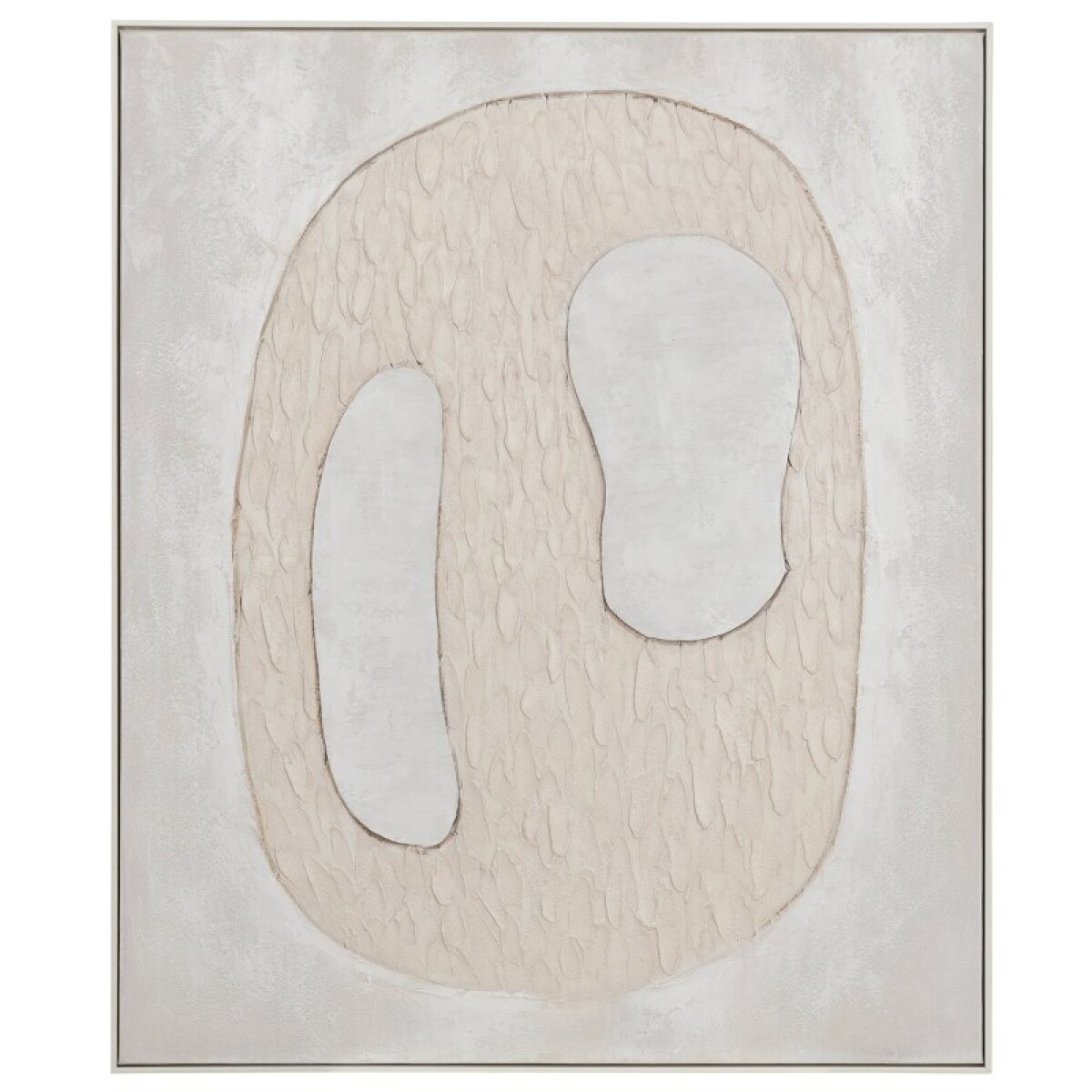 4196c4c5aa3357b2aba534a110bb35b4 Oil Painting With White Frame - Image 1