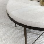 Bose Hide Round Coffee Table - Dusty Cream - Image 6