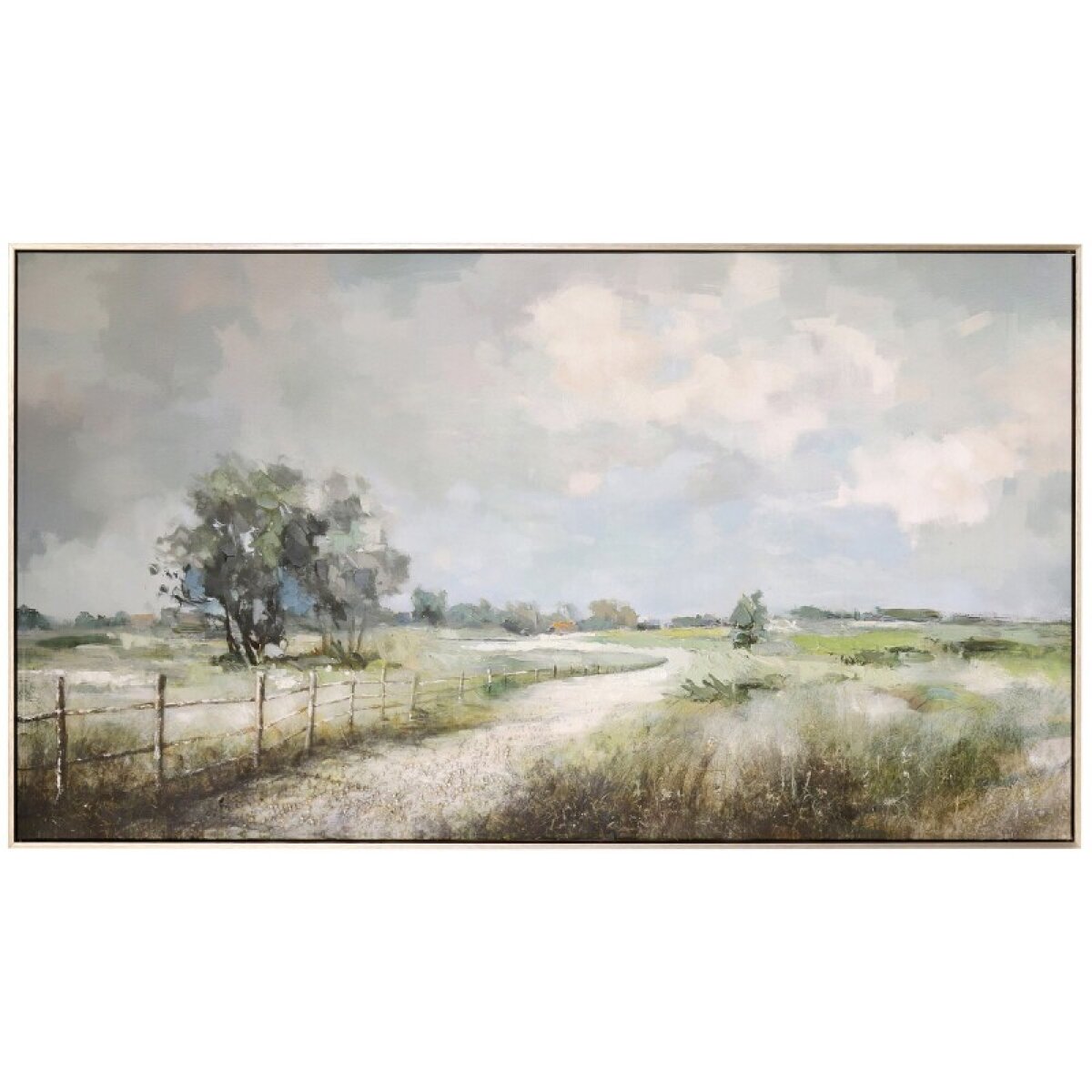 42ec1c661369f33355037213533ca038 Road To Restful Hand Painted Framed Canvas - Image 1