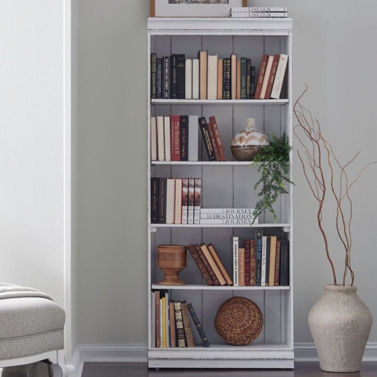 42f6b474796b91460bf1525d9a07f545 Magnolia Manor 72 Inch Bookcase (RTA) - Image 1