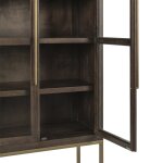 Freemont Solid Wood Tall Cabinet - Kona Brown - Image 7