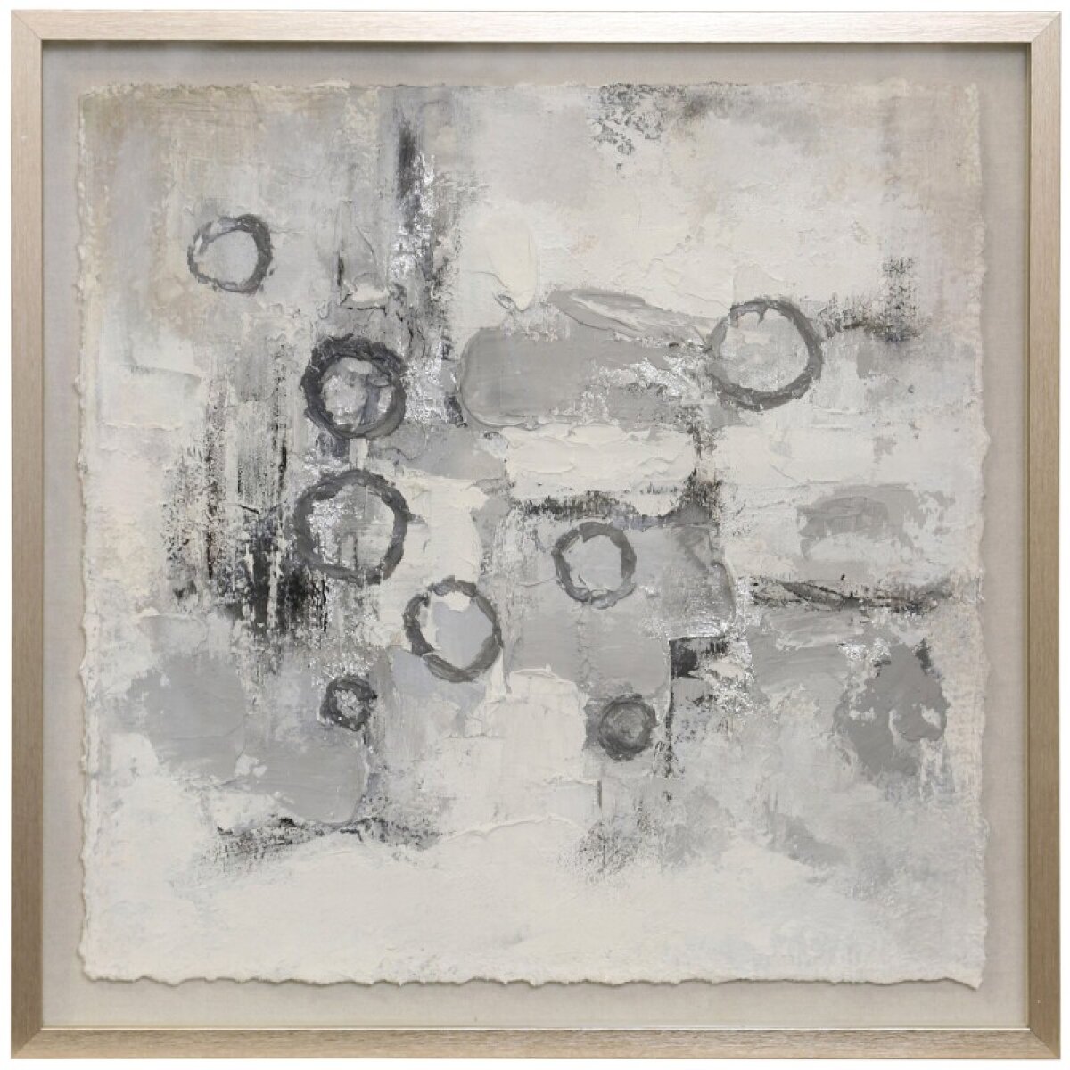 434074414b51ca5a67ca4b968554463b Silver Sonnet I Hand Painted Shadow Box - Image 1