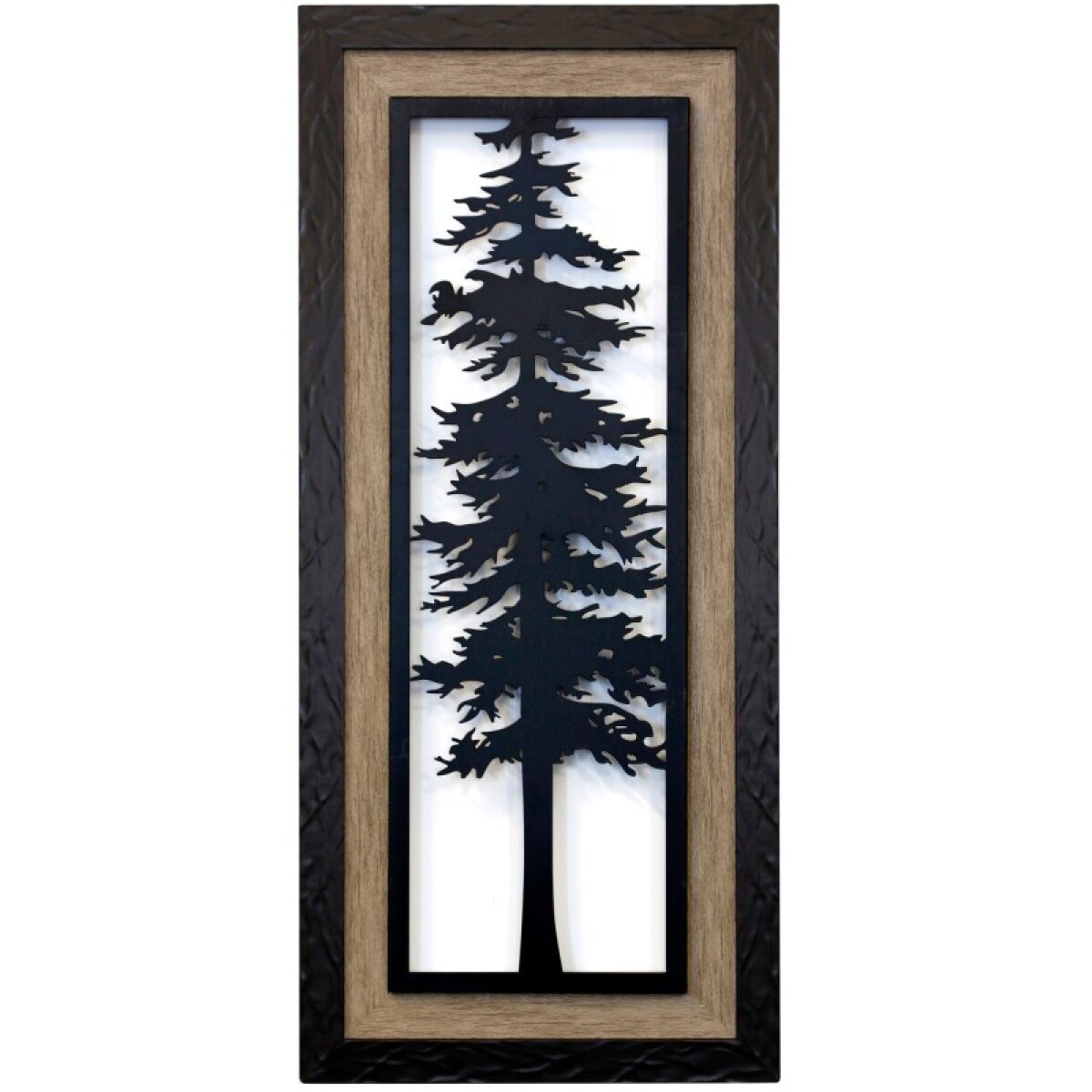 4373ad2f824ec6045353c622100e4163 Cypress Ii Framed Lazer Cut Metal Panel - Image 1