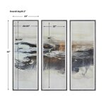 Graphite Horizon Framed Prints, S/3 - Image 8