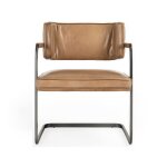 Fonda Leather Dining Chair - Adobe Tan - Image 3