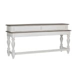 Magnolia Manor 4 Piece Console Set (1-Console 3-Stools) - Image 3