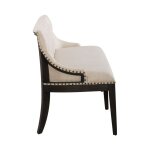 Americana Farmhouse Uph Shelter Dining Bench- Black - Image 5