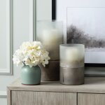 Ellery Medium Metallic smoke hurricane Globes - Image 7