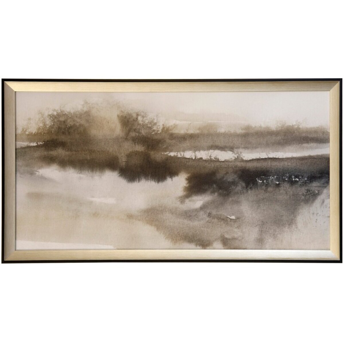 4521f1534d3bed1e15104662d2a39d92 Serenity Lake Textured Framed Print - Image 1