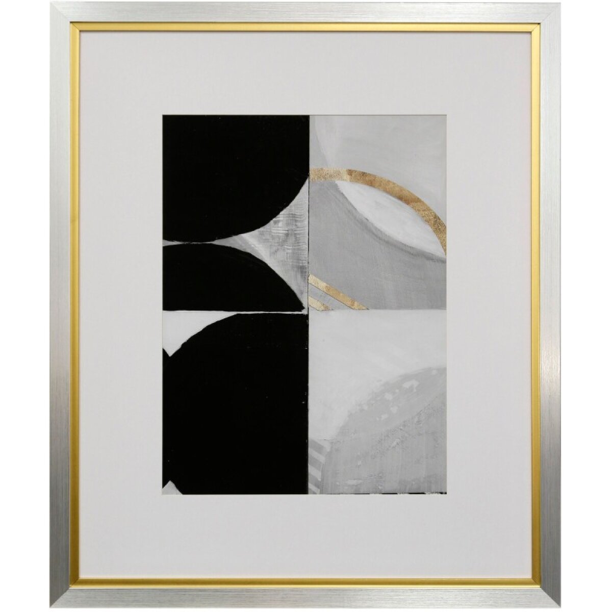 4522f923f5eb1d6fac06be58e21d62fe Stripes & Circles I Framed Print Under Glass - Image 1