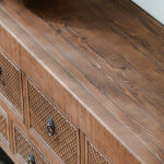 Lahey Solid Wood 11dwr Rectangle Console Table - Mission Brown - Image 10