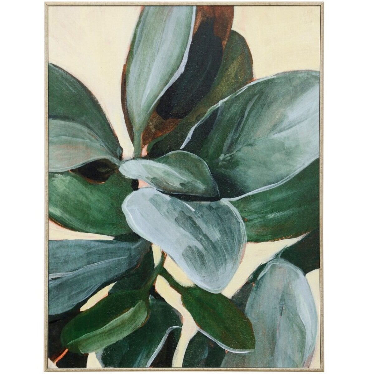 45f07fabedd340150097d2e6e259afff Plant Study I Textured Framed Print - Image 1