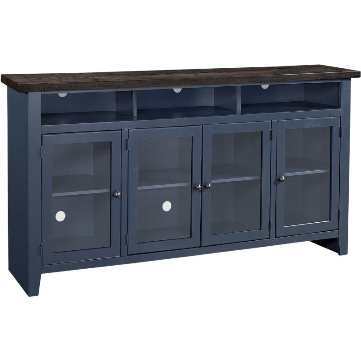 464030062fc39cc6d9830475c64d3da0 Eastport 74" Highboy Console W/ 4 Doors - Image 1