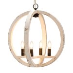 Jolla Wood Sphere Pendant Light