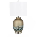 24.5 GLASS TABLE LAMP, 2 PCS PK/ 2.95'