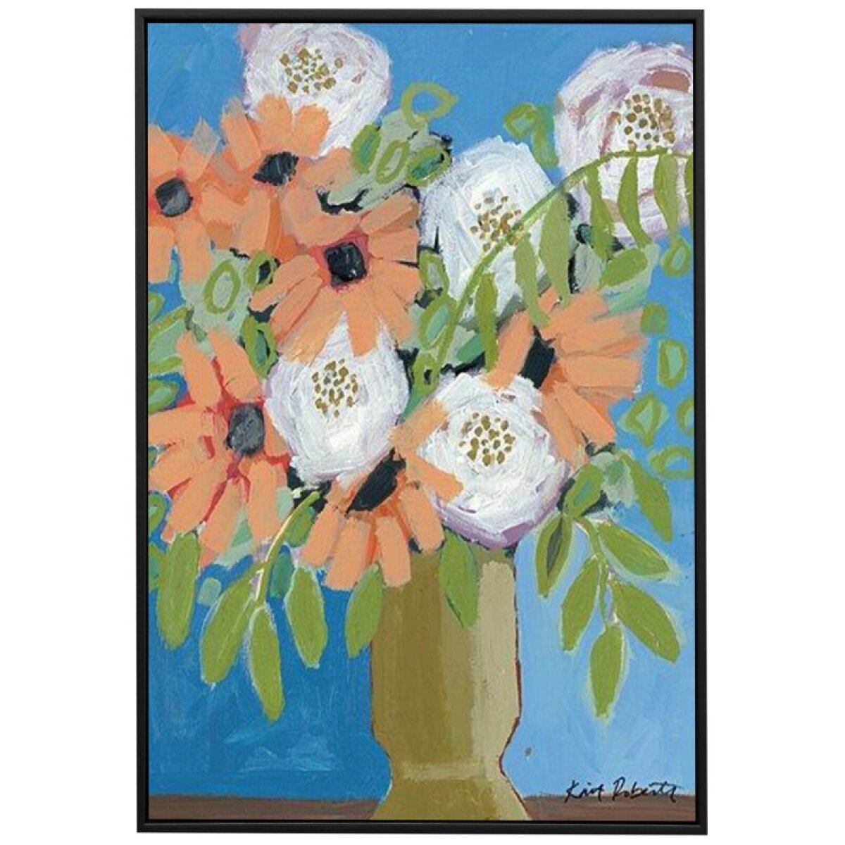 47bfccfc7c28e239a7303b37982bf33b Peach Fever Framed Canvas - Image 1