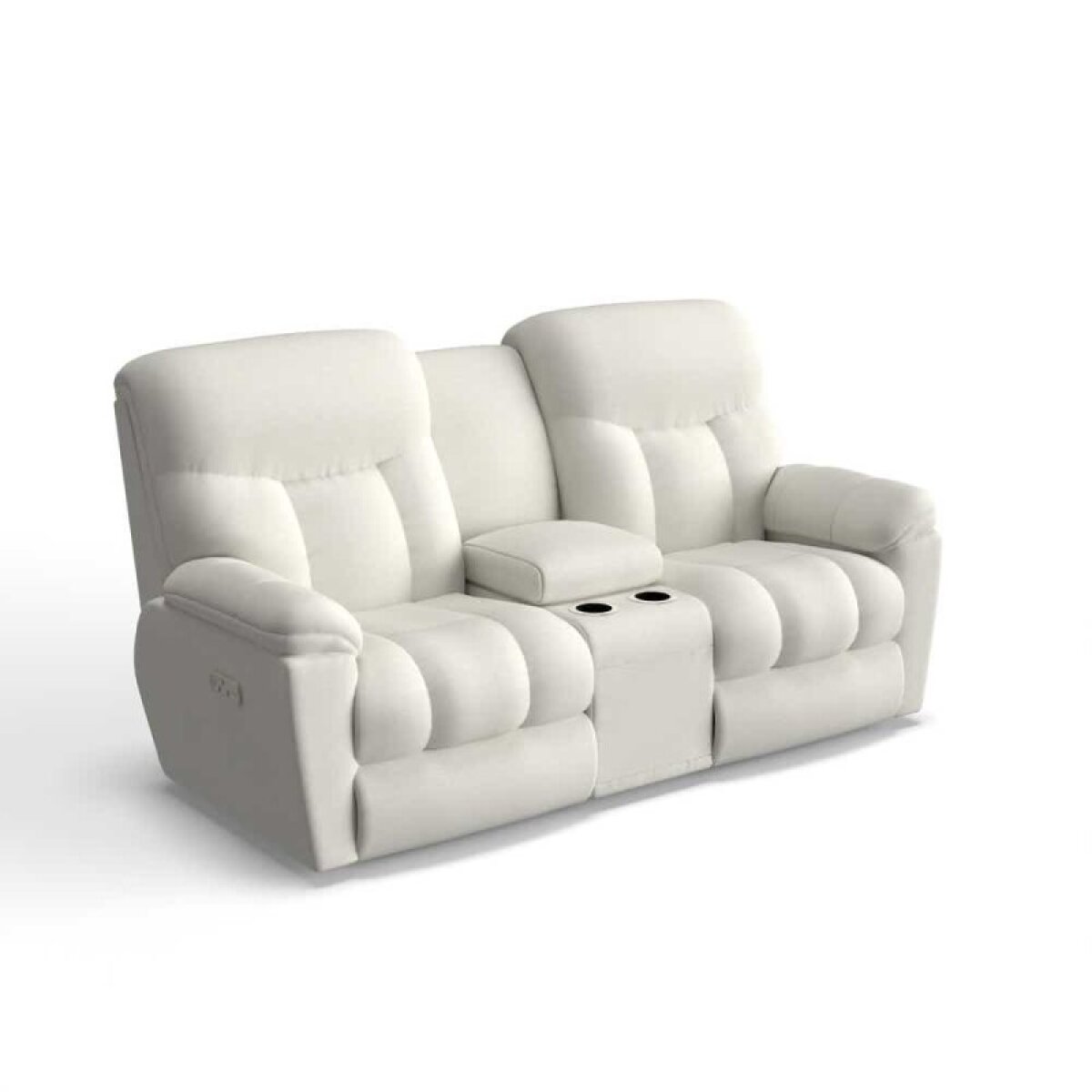 47c2b539c573fb393e778f7929742c0e Morrison Power Reclining Loveseat W/ Headrest, Lumbar & Console - Image 1