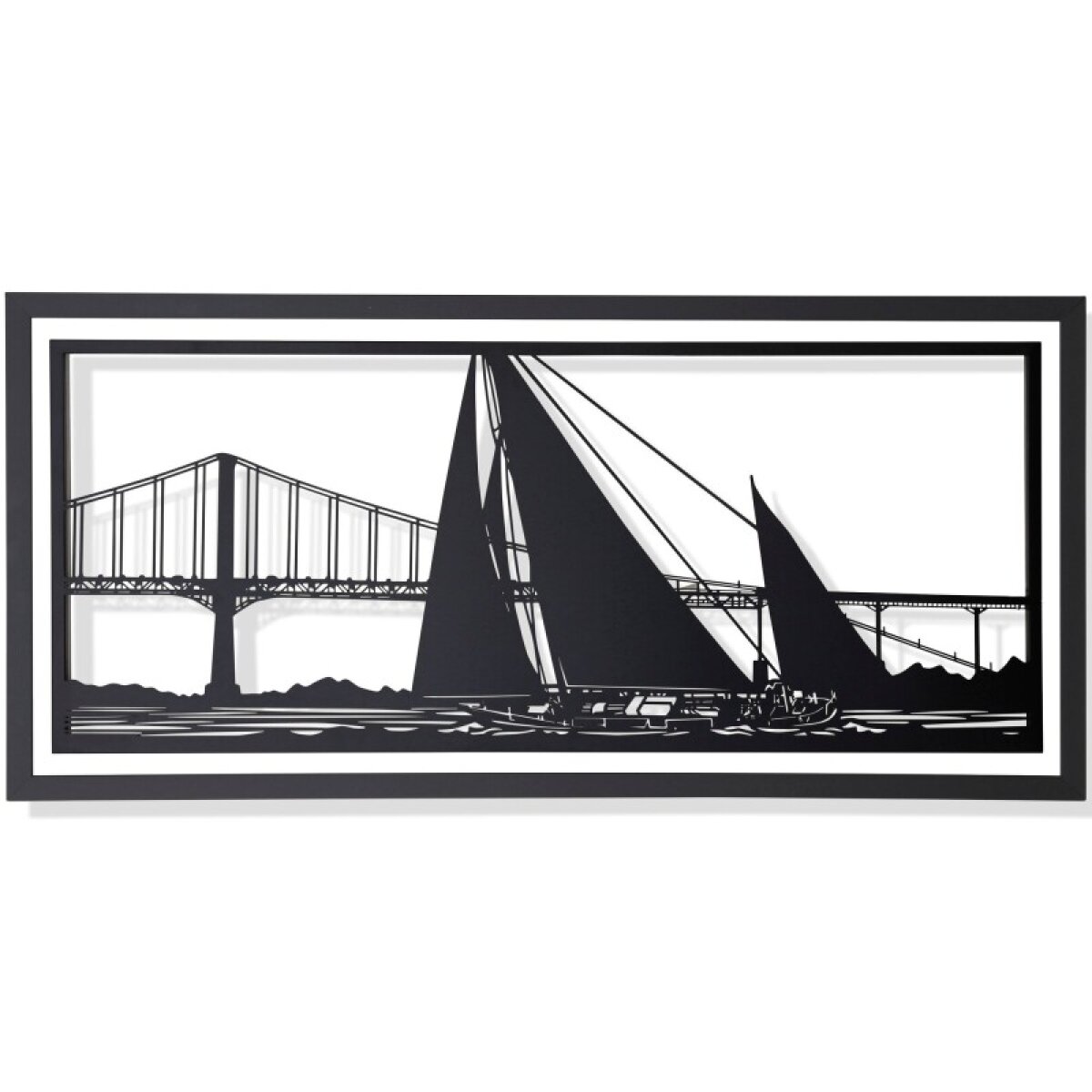 48053c0223d628a53893f323f6e852d0 Yaht Races Lazer Cut Metal Multi Layer Frame - Image 1