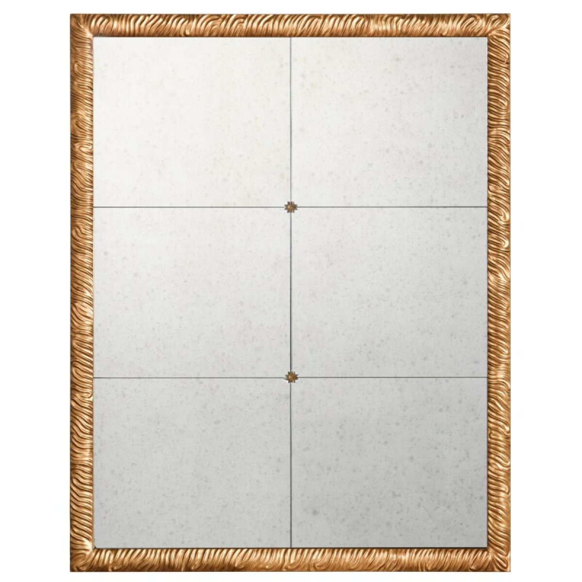 4823062fb888916435df0b72a30db203 Dann Foley Lifestyle Beveled And Antiqued Mirror With Fluted Bronze Frame - Image 1