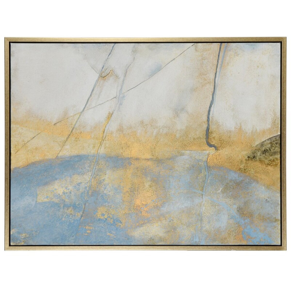 4831d23515cfa68941bd1b235bbb4744 Austin Allen James Hand Painting On Canvas With Gold Framed - Image 1